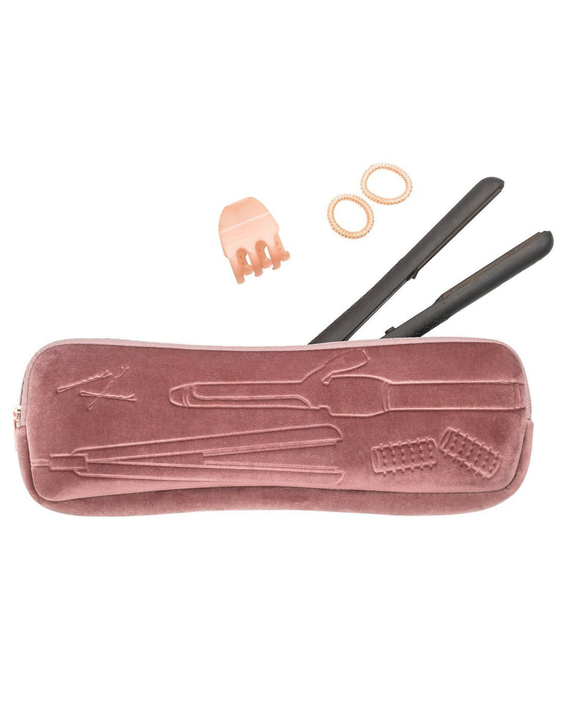 Mytagalongs hair tools caddy vixen rose colour  product contents