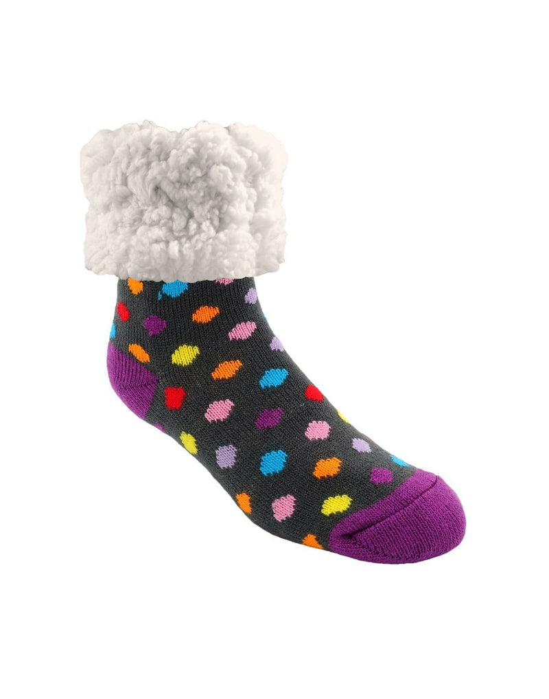 Pudus classic polka dot multi colour slipper socks