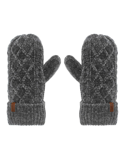 Grey colour mittens