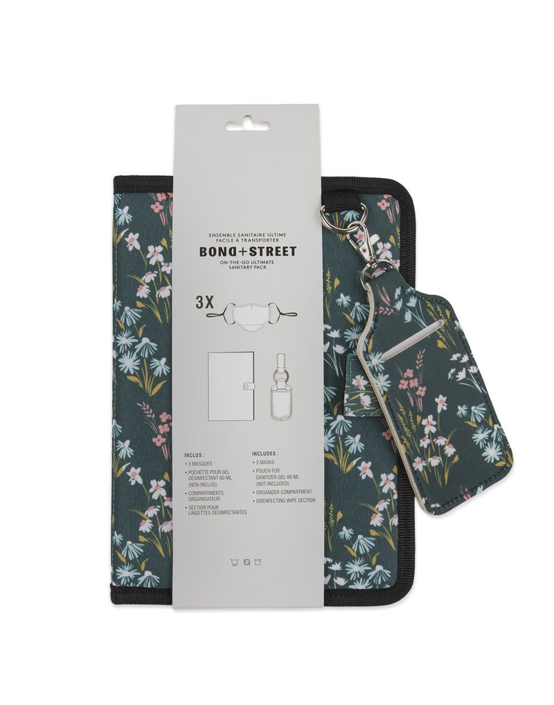 Bondstreet on-the-go ultimate sanitary pack floral colour packing front view
