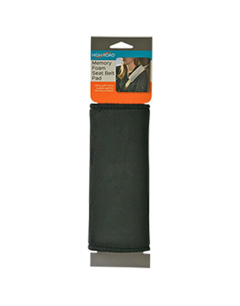 High road memory foam seat belt pad black colour packed product view