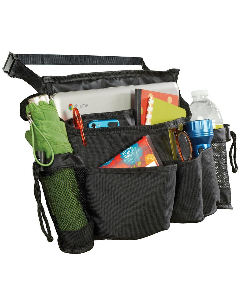 High Road SwingAway Car Seat Organizer shown with contents