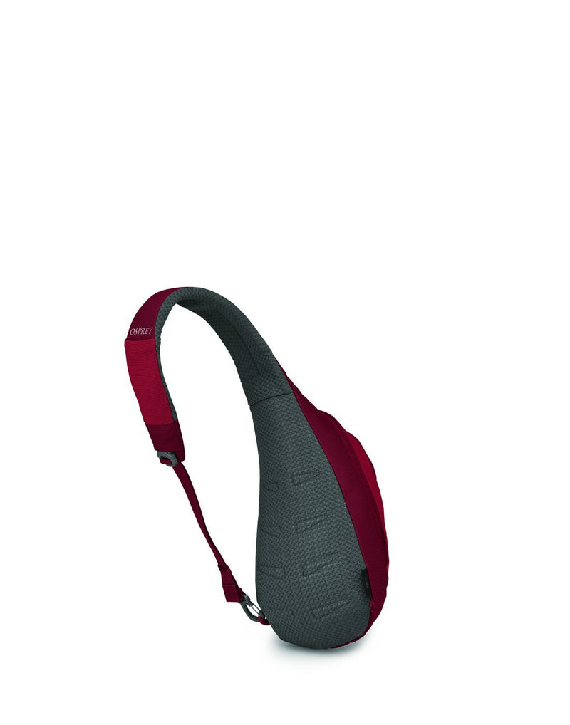 Osprey daylite cosmic red colour sling bag back view