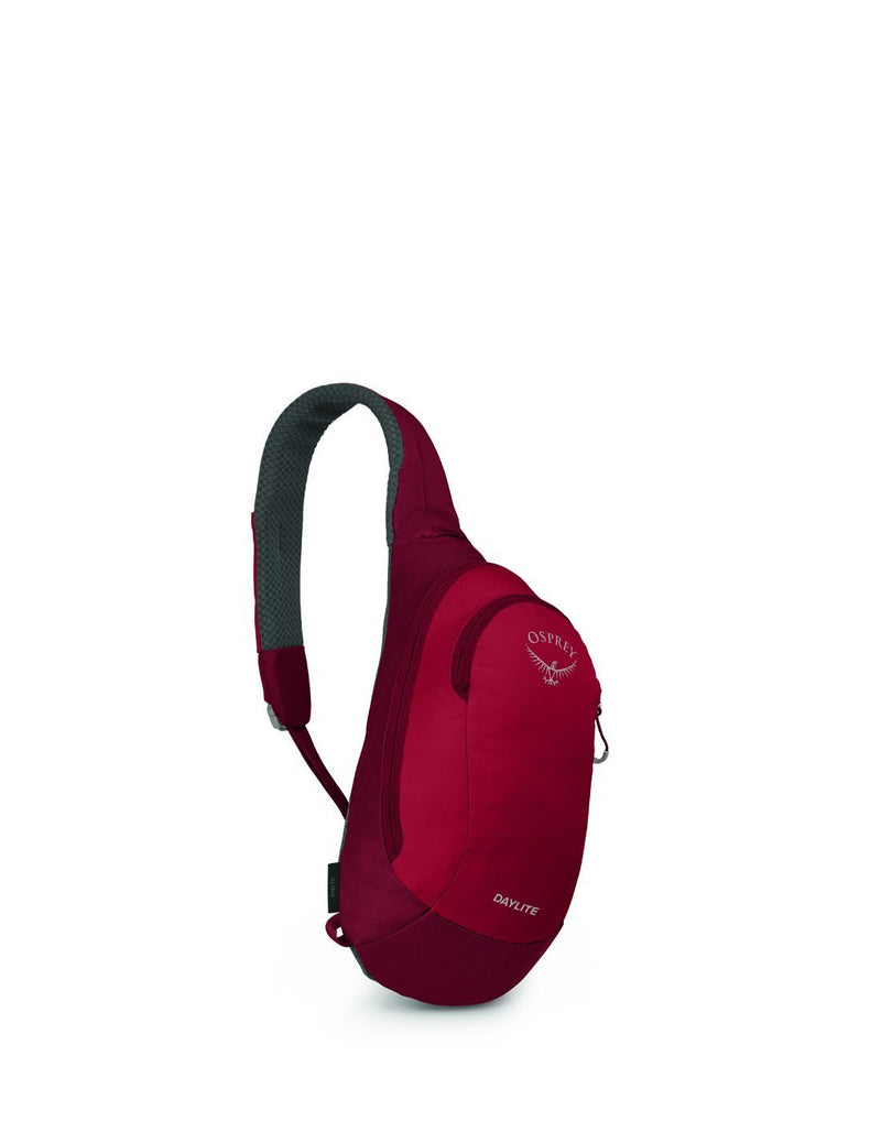 Osprey daylite cosmic red colour sling bag front view