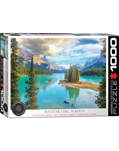 Eurographics Maligne Lake Alberta Puzzle box front view