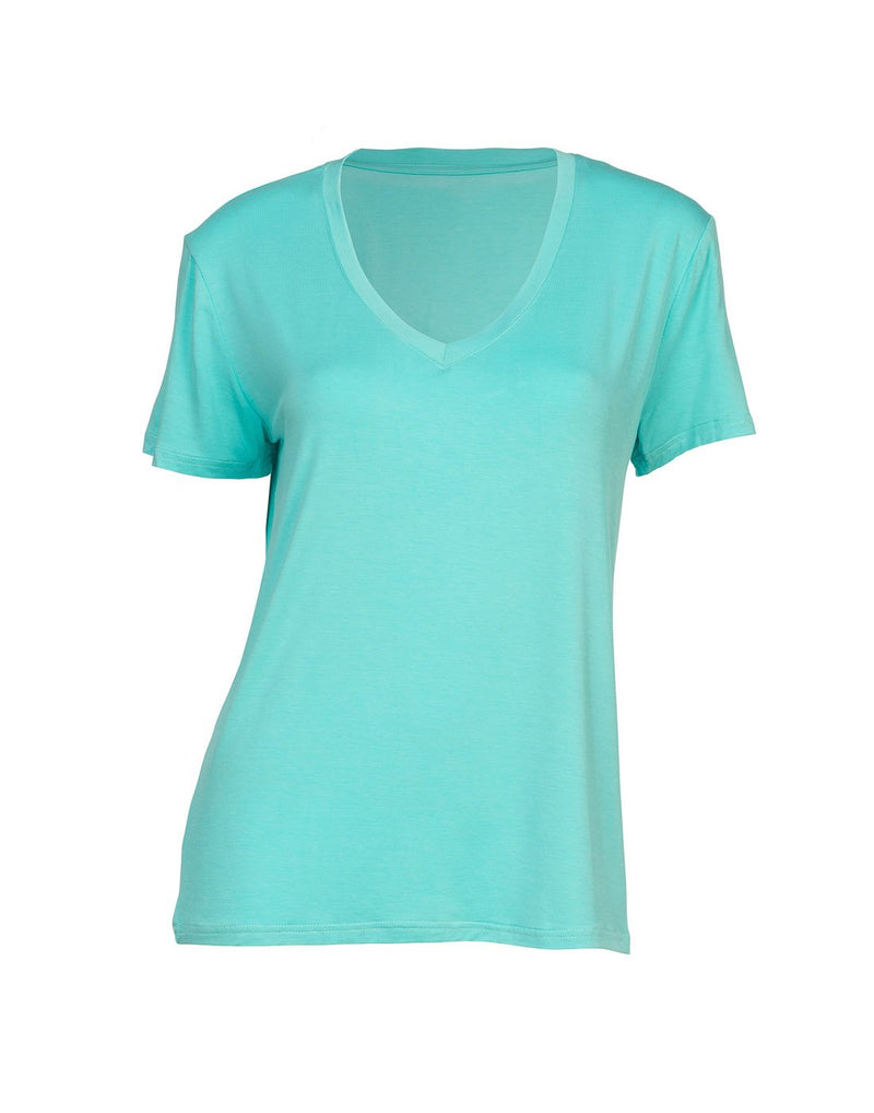 Howard's Essential V-Neck T-Shirt - surf green, front view