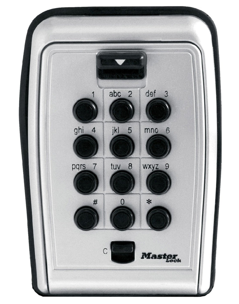 Master Lock® Wall-Mount Push Button Lock Box front view