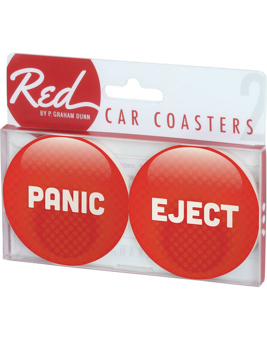 Product Image – P. Graham Dunn Car Coaster 2 Pack - Panic/Eject package front view