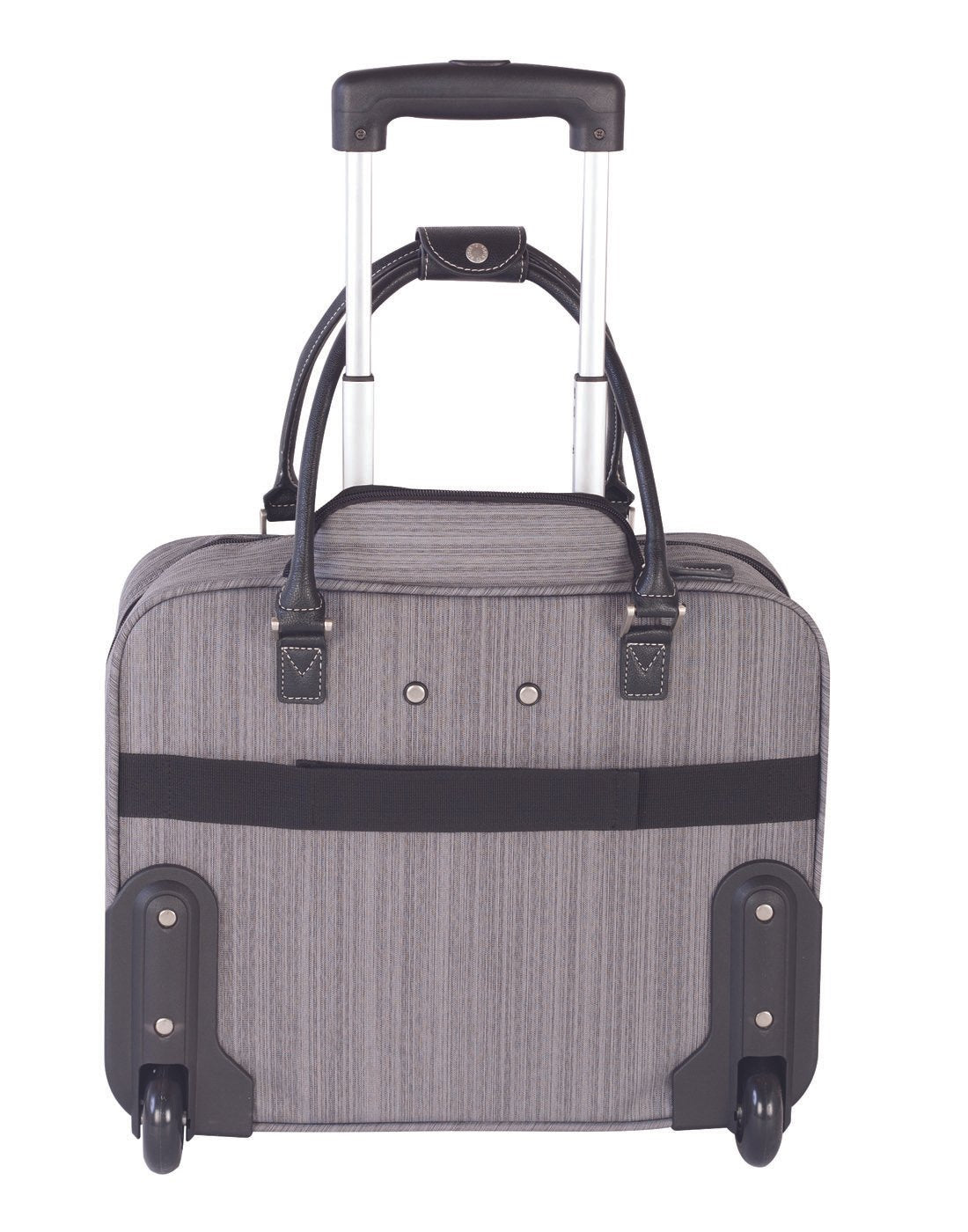 Roots Veronik Wheeled Business Case, grey, back view