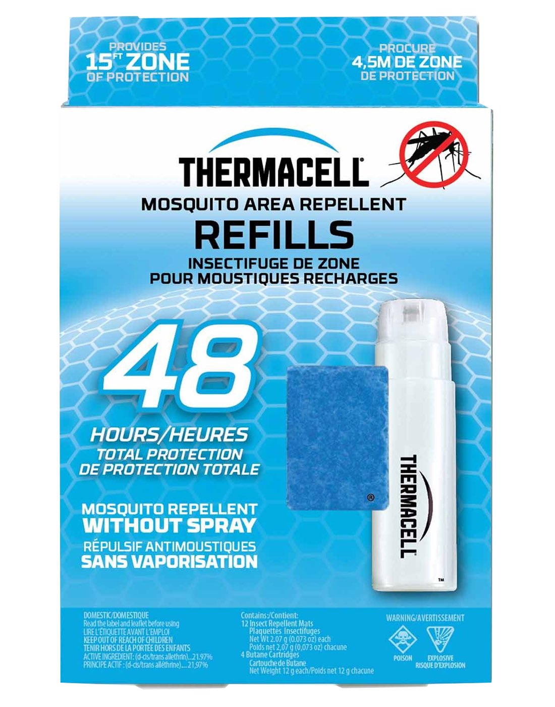 Thermacell Original Mosquito Repellent Refills - 48 hours, package view