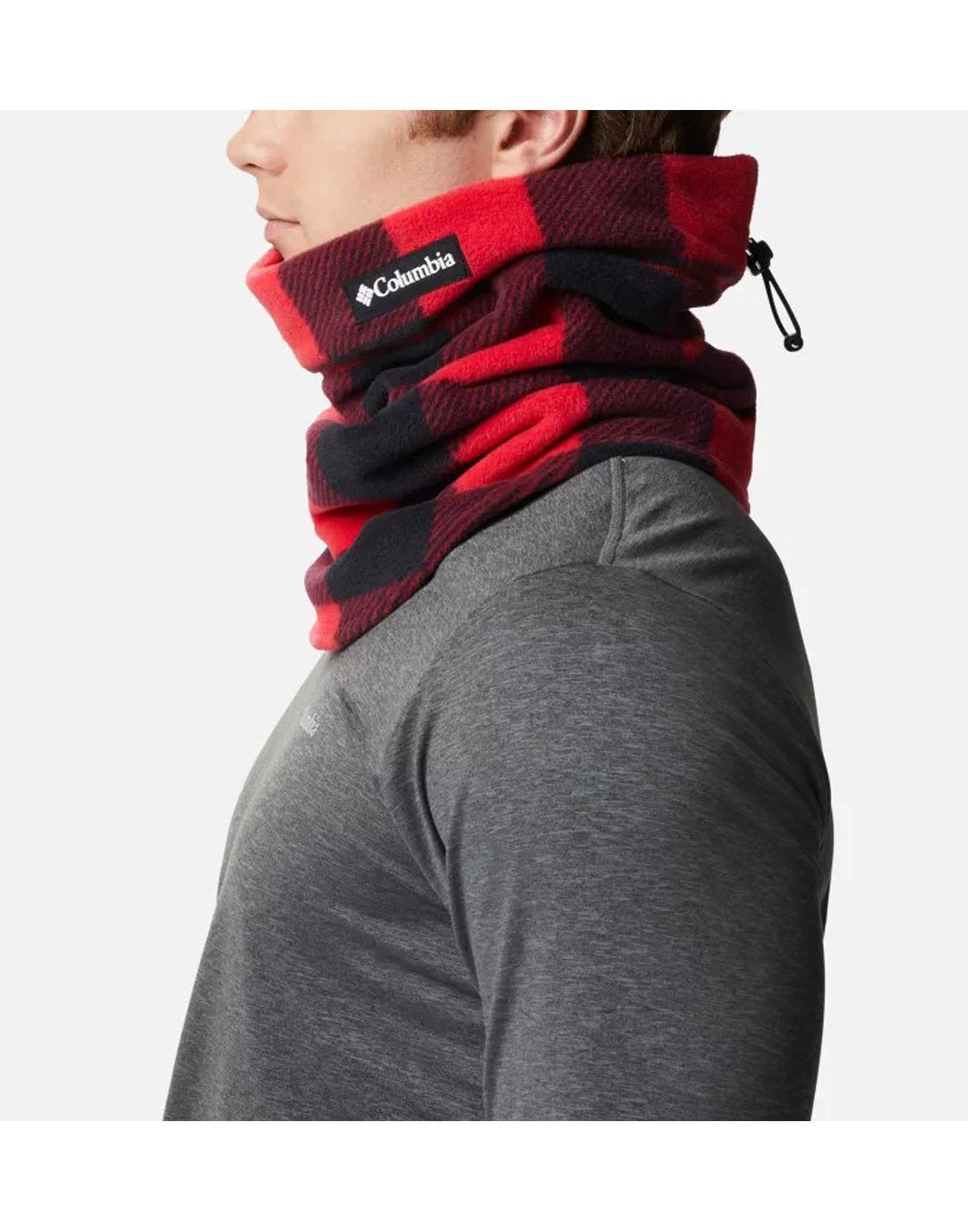 Man wearing Columbia CSC™ II Omni-Heat™ Fleece Gaiter, side view