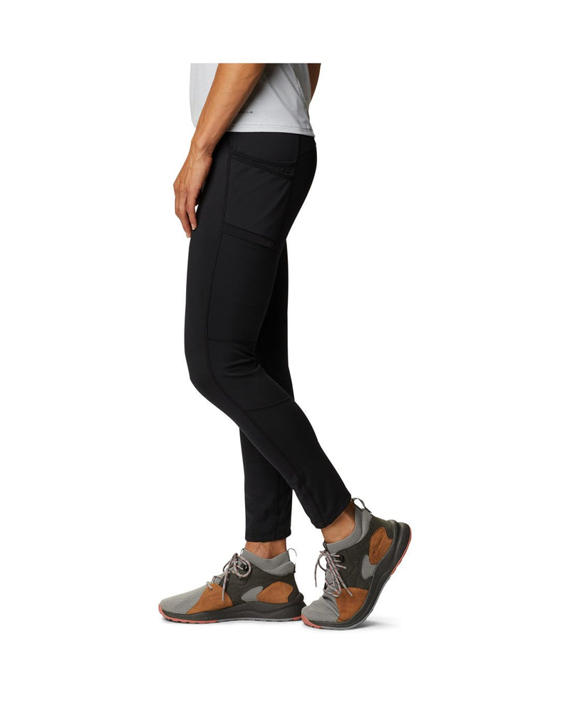 Woman wearing Columbia Women's Windgates™ II Leggings - black, side view