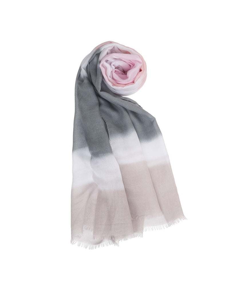 Howard's watercolour striped scarf grey colour product view