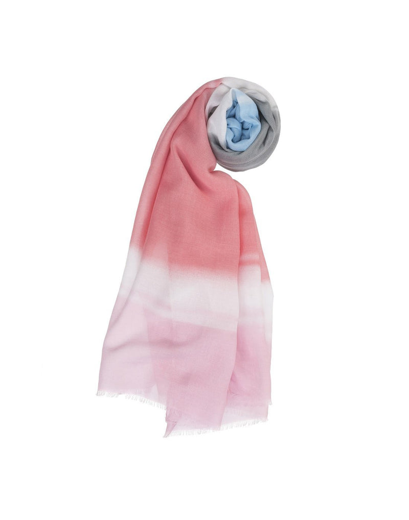 Howard's watercolour striped scarf pink colour product view