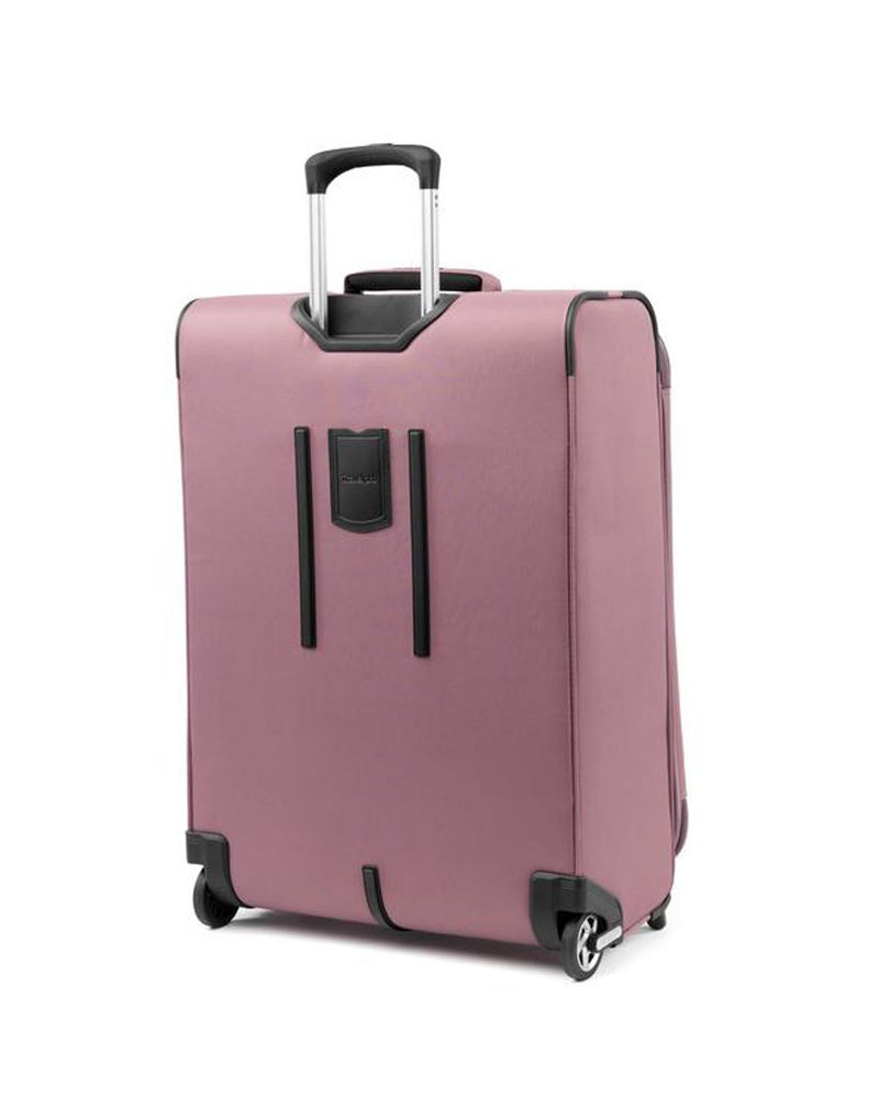 Travelpro maxlite 5 26" rollaboard dusty rose colour luggage bag back view