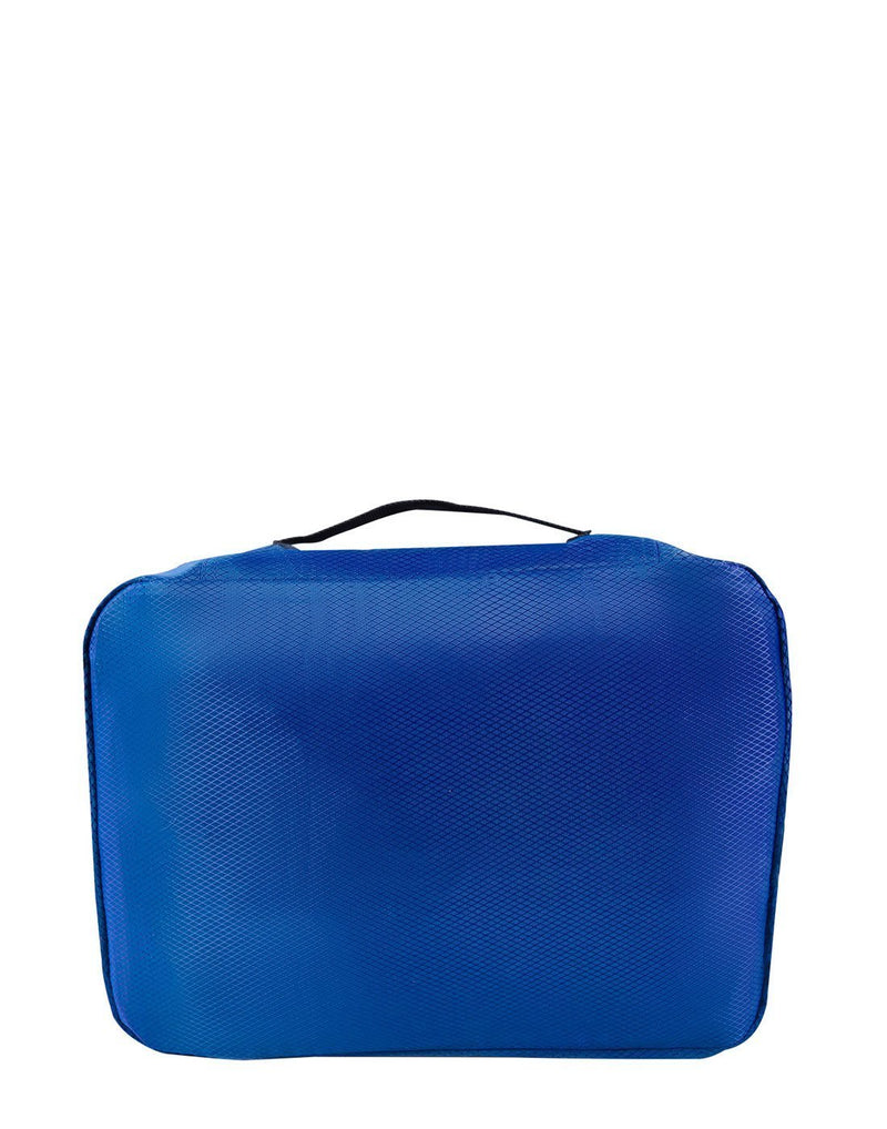 Austin house 3-piece blue colour packing cube medium size  back view