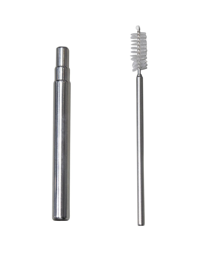 Austin house telescopic metal straw with collapsible brush