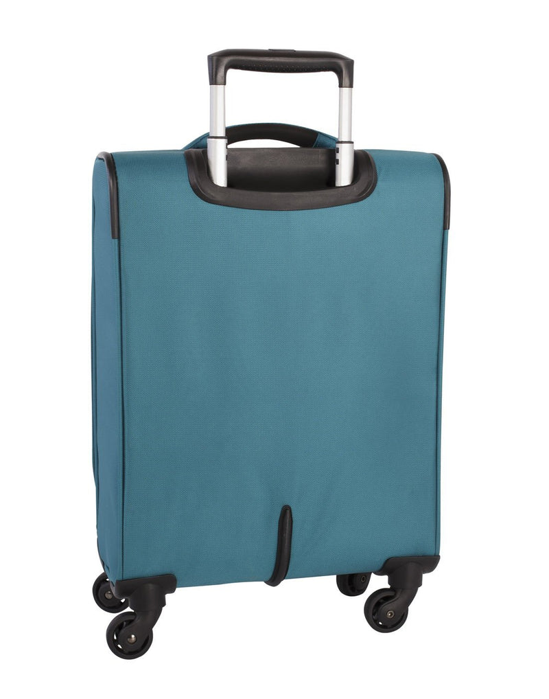 Atlantic solstice 3 piece spinner teal colour luggage set back view