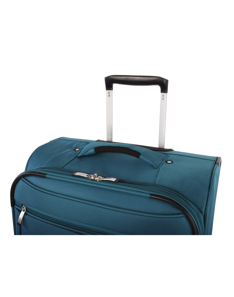 Atlantic solstice 3 piece spinner teal colour luggage set handle