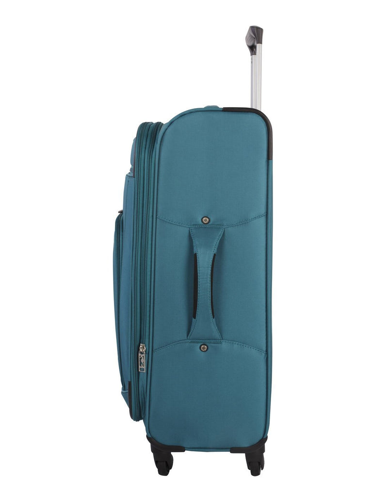 Atlantic solstice 3 piece spinner teal colour luggage set side handle