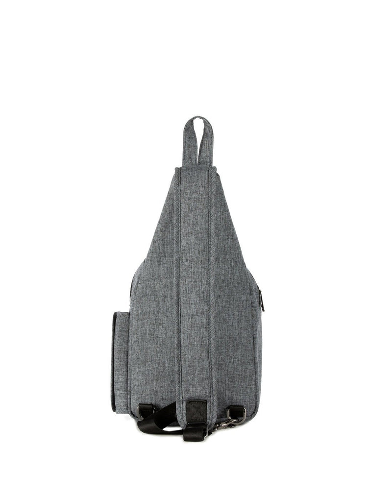 Lug archer heather grey colour sling bag back view