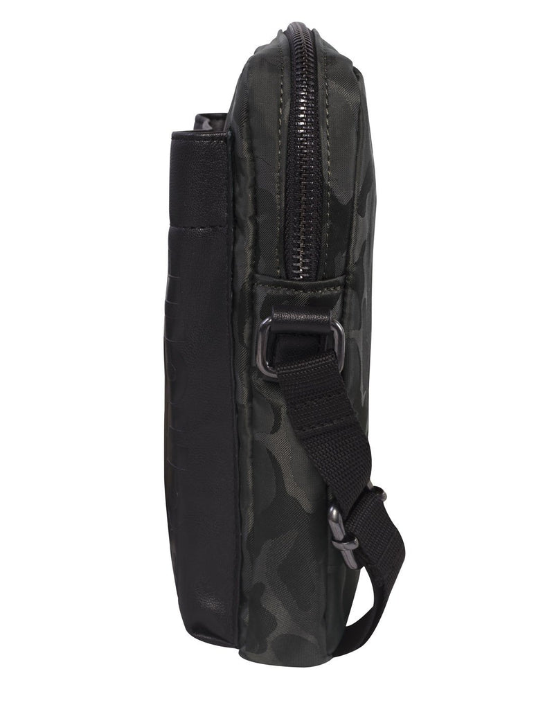 Bench camoflage mini crossbody khaki colour purse right side view