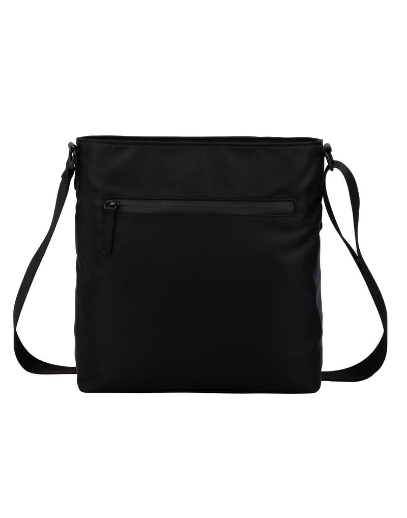 Bench Hukary Crossbody in black, back view with zippered pocket