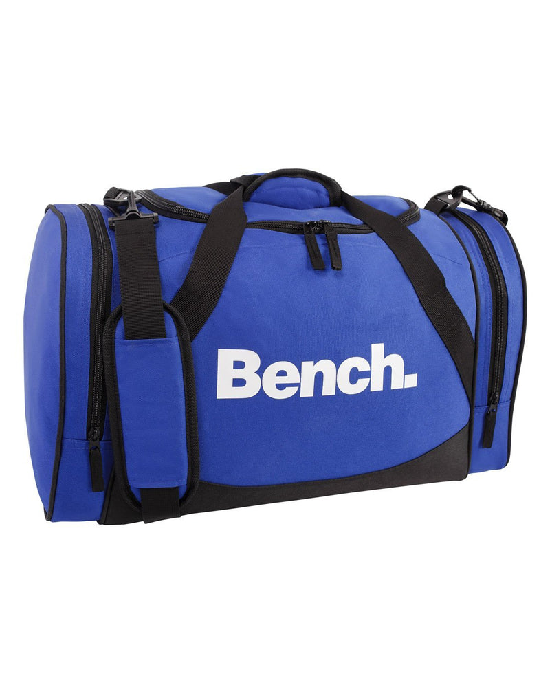 Bench sports blue colour duffle bag corner view