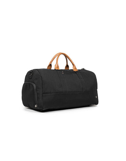 PKG Bishop II Duffle Bag in black, angled view