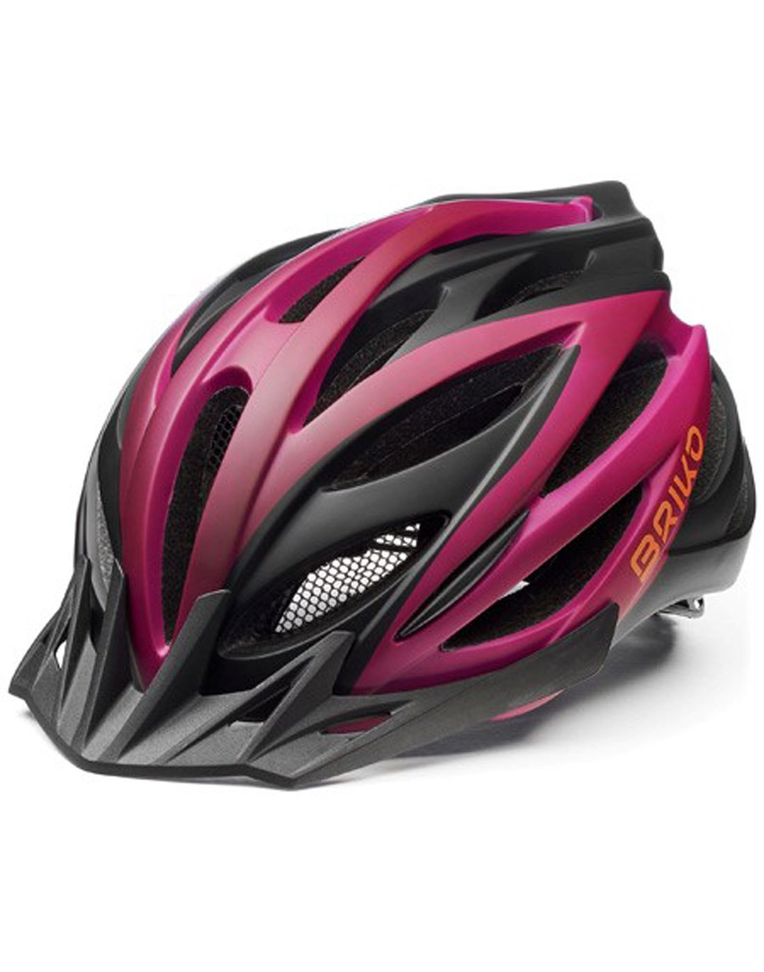 Briko Morgan Bike Helmet - purple black, front right view