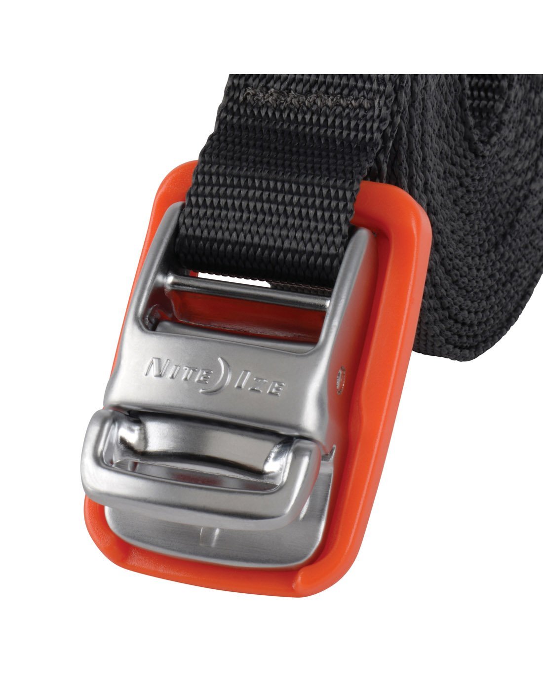 Red colour nite ize camjam® tie down straps close up view