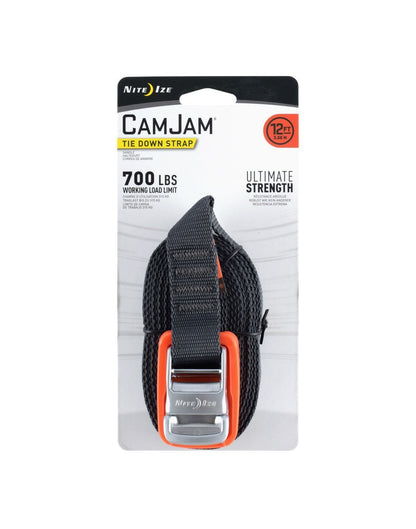 Red colour nite ize camjam® tie down straps packaged front view