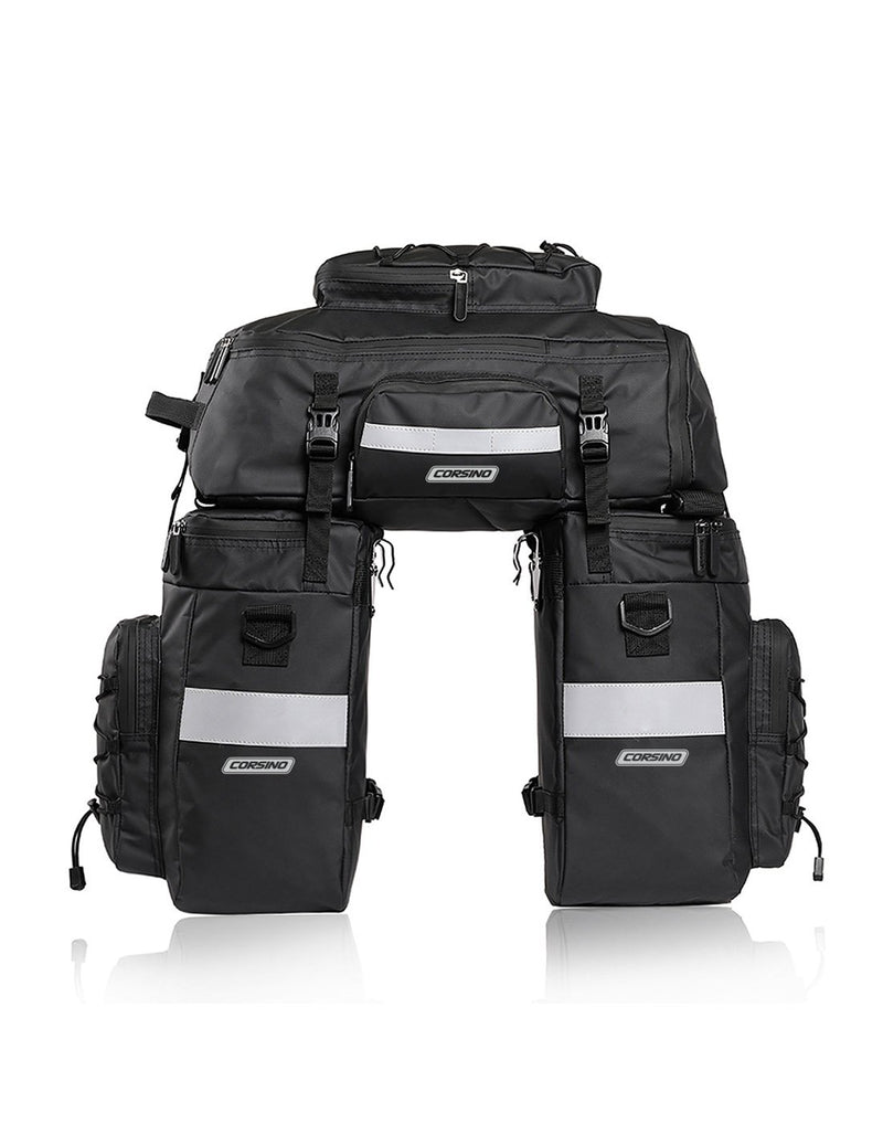 Corsino Discover 3-in-1 Pannier Bag - black, product view