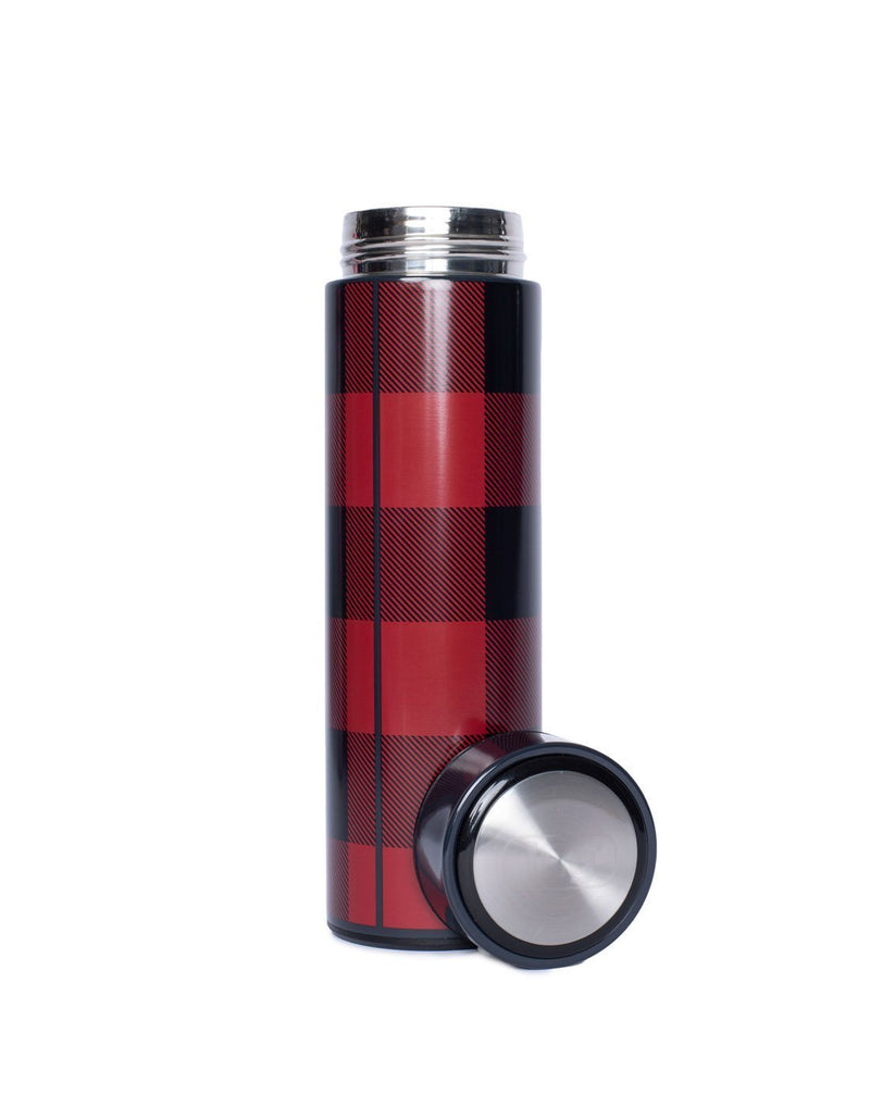 Lug chuggie 16 oz buffalo check red design insulated bottle leakproof twist off lid