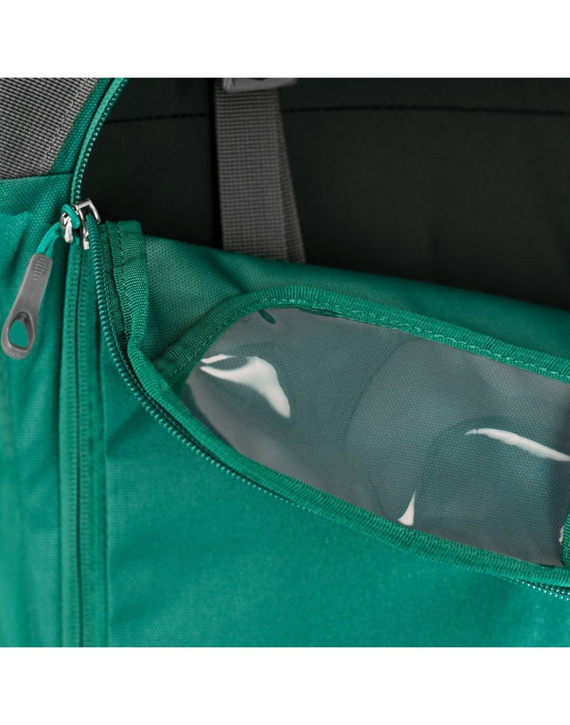 Osprey fairview 40 rainforest green colour women's backpack cardholder