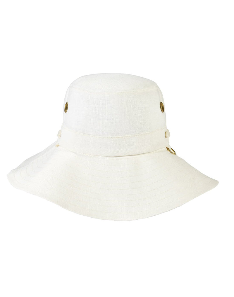 Tilley Hemp Broad Brim Hat - natural colour, front view