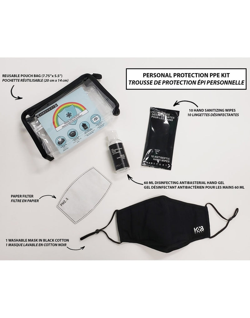 K&B sport personal protection kit content and information
