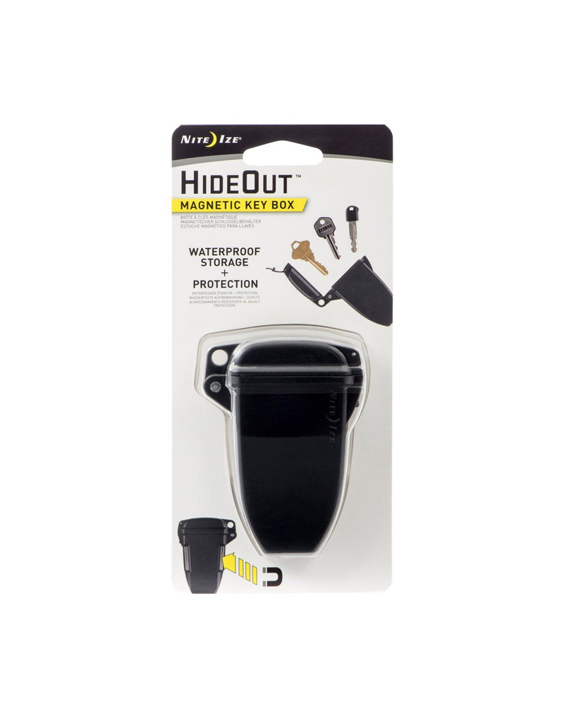 Nite ize hideout™ magnetic key box packaged front view