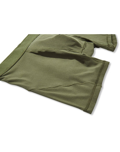 Tilley Men's Airflo Boxer Brief - army green, close up of texture