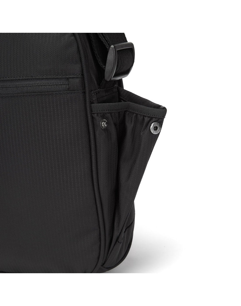 Metrosafe LS200 econyl anti-theft shoulder bag side pocket