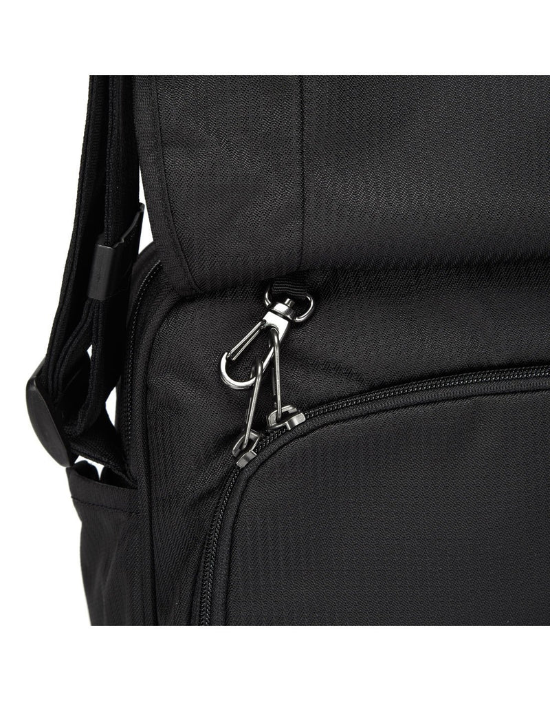 Metrosafe LS200 econyl anti-theft shoulder bag front pocket key holder