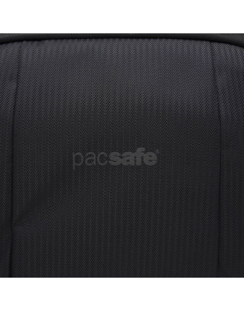 Metrosafe LS200 econyl anti-theft shoulder bag pacsafe close-up view