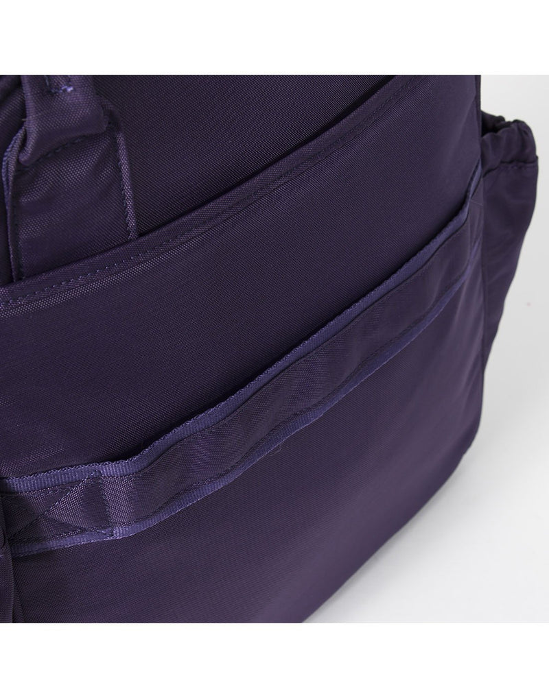 Lug mini brushed concord colour tote bag front pockets