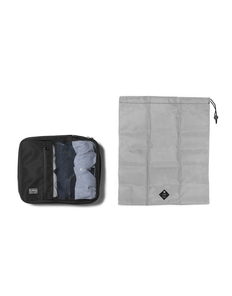 Large size packing cube with included laundry bag beside