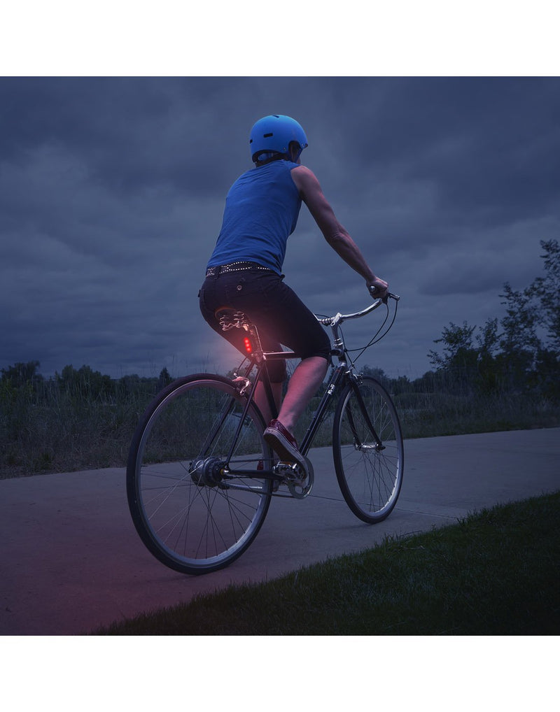 Using radiant® 50 bike light red LED at night