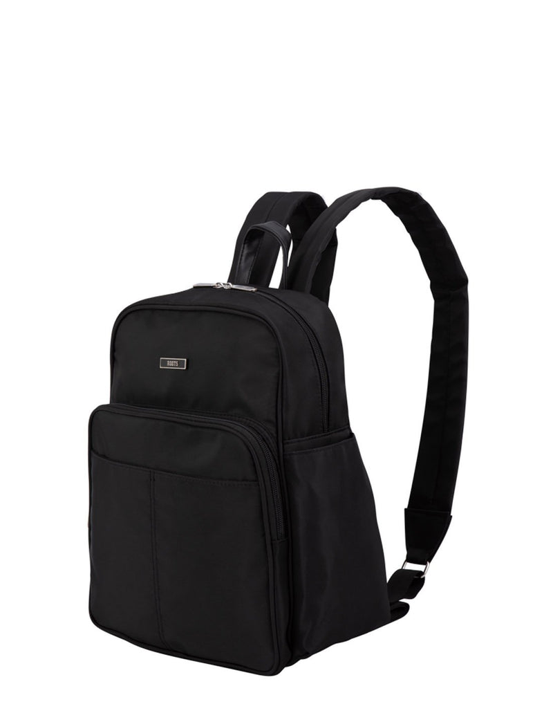 Roots Antibacterial Mini Backpack Organizer - black, front right view