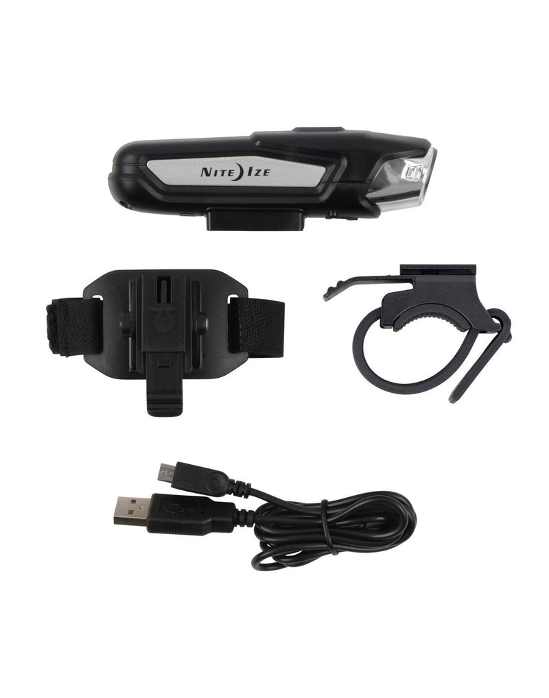 Radiant® 750 rechargeable bike light content