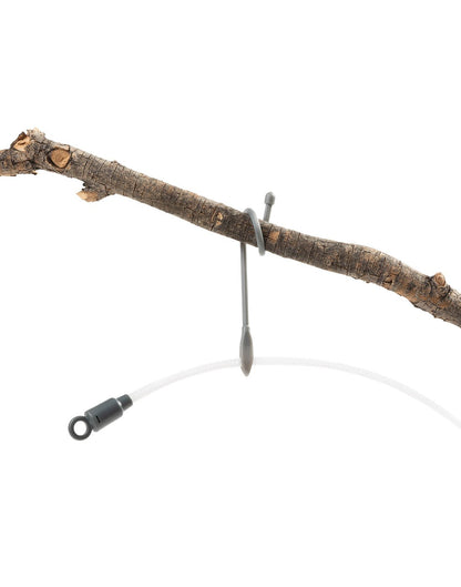 Nite Ize Radiant® Rechargeable Shineline™ in white attached to tree branch with included cable ties