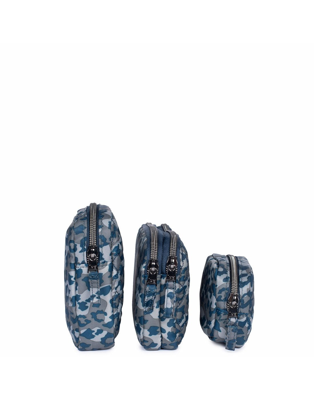 Lug leopard navy colour round-trip pouches side view