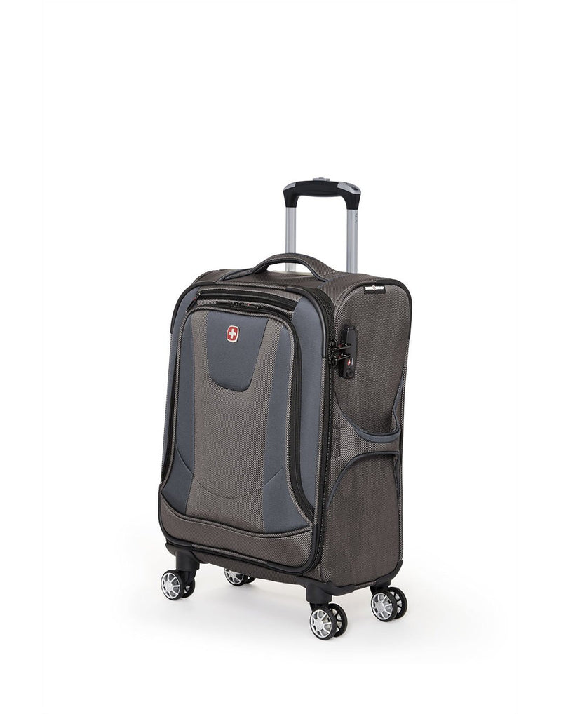 Swiss Gear Neolite 3 19" Carry-on Spinner in khaki colour, front view
